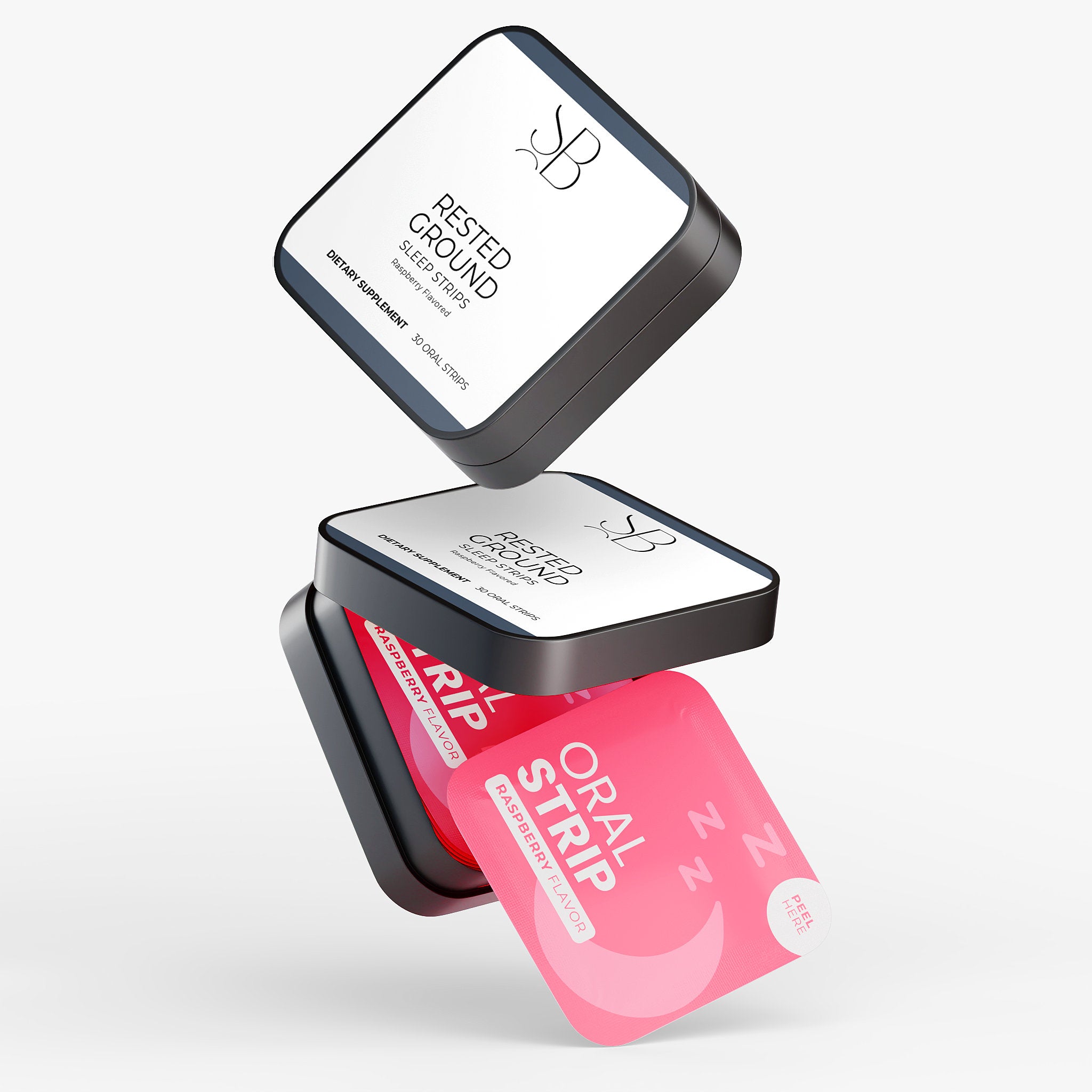 Rested Ground Sleep Strips — Fast-Acting Sleep Support with Melatonin, Valerian & Botanicals