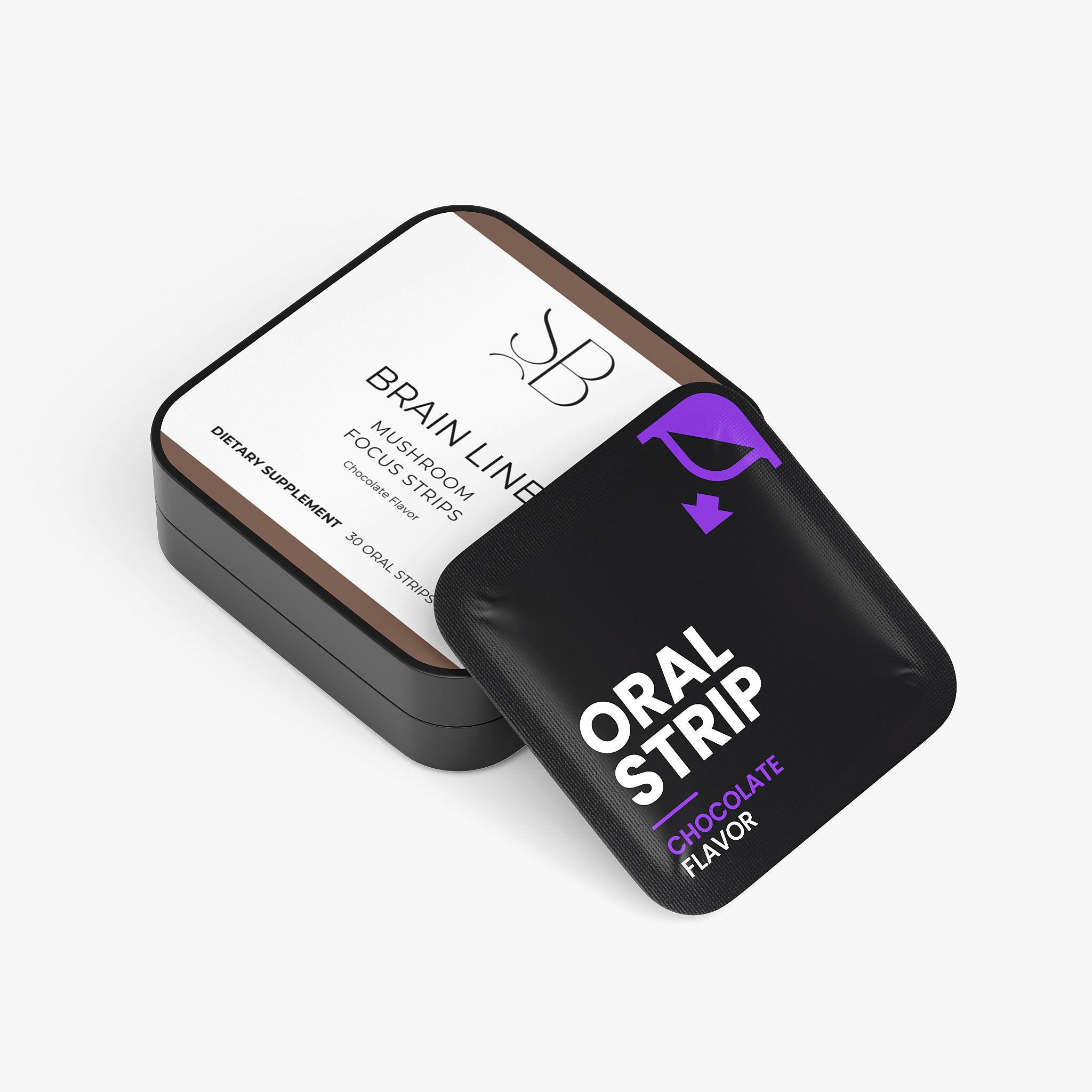 Brain Line Mushroom Focus Strips — Daily Support for Focus, Clarity & Mental Energy
