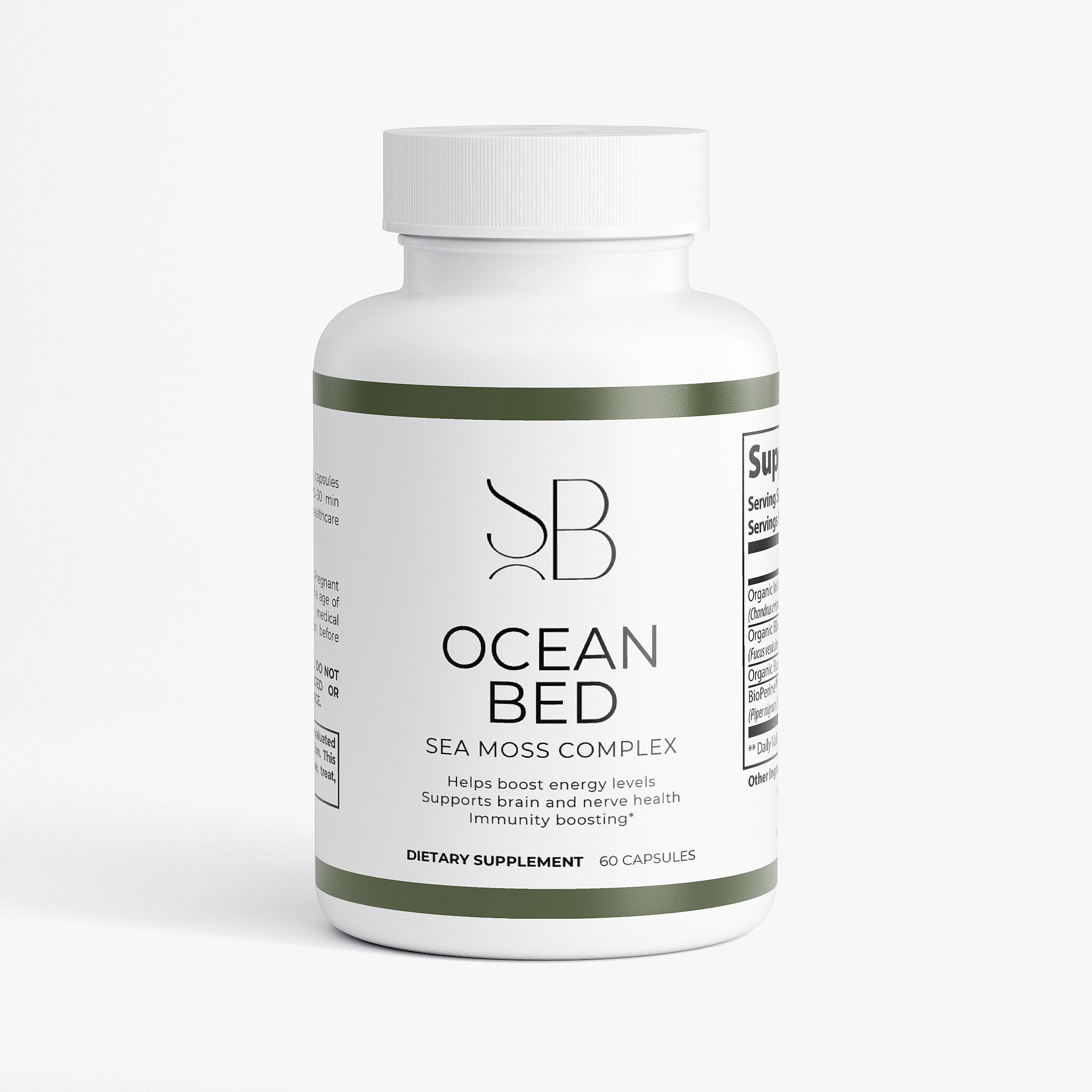 Ocean Bed Sea Moss Complex — Thyroid, Immunity & Detox Support with Sea Moss, Bladderwrack & Burdock Root