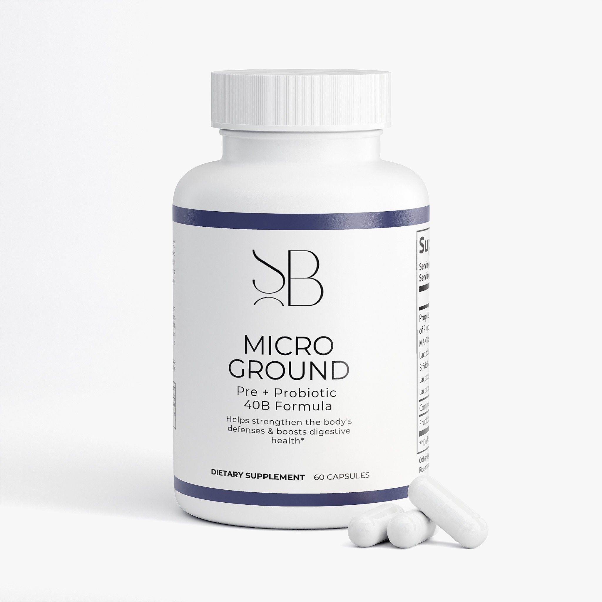 Micro Ground Pre + Probiotic 40B — Advanced Gut Health Support with MAKTREK® Delivery System