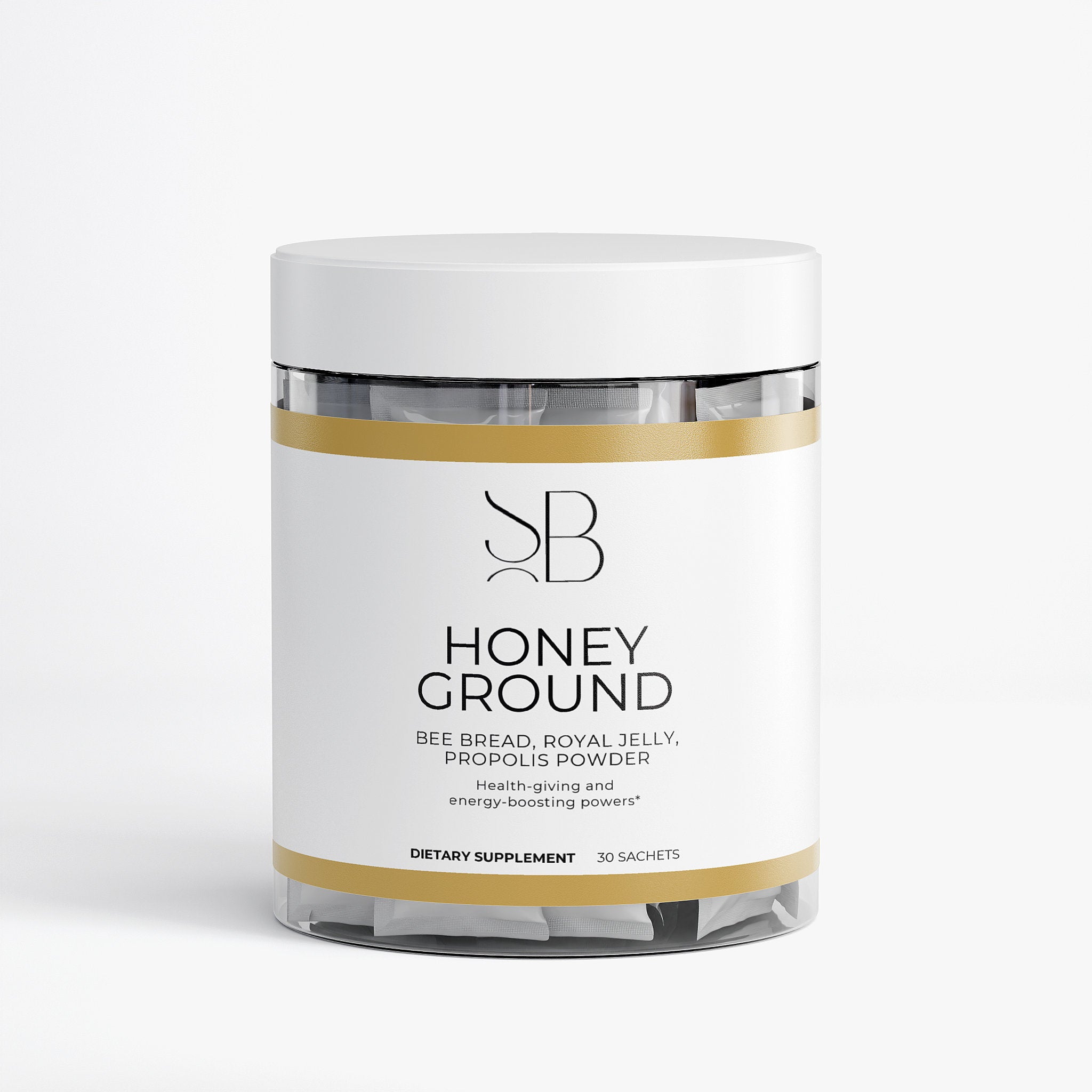 Honey Ground Bee Bread Powder — Whole Bee Nutrition with Bee Bread, Propolis & Royal Jelly