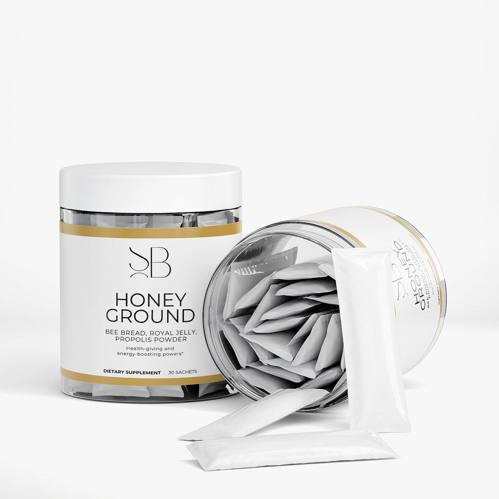 Honey Ground Bee Bread Powder — Whole Bee Nutrition with Bee Bread, Propolis & Royal Jelly