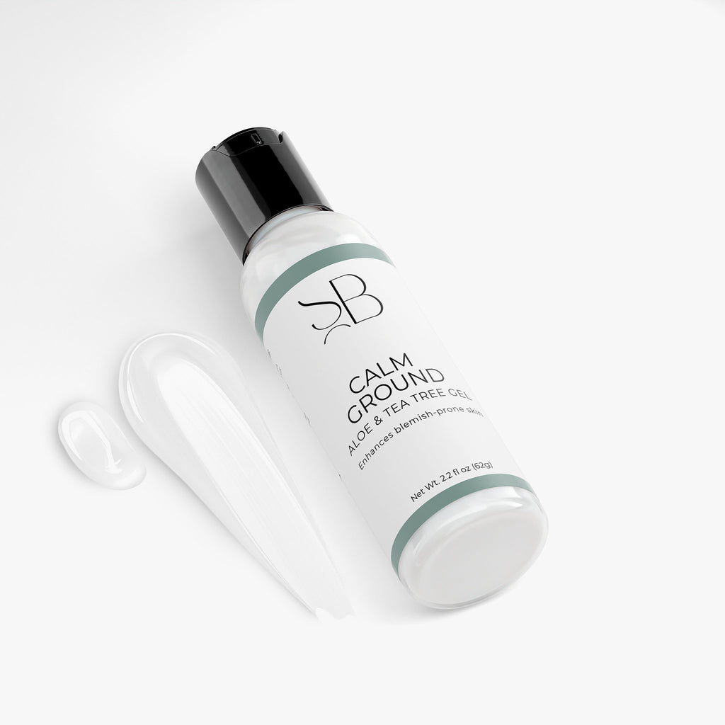 Calm Ground Aloe & Tea Tree Gel — Soothing Relief for Redness, Blemishes & Irritated Skin