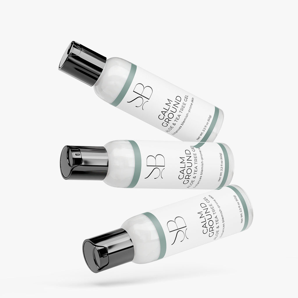 Calm Ground Aloe & Tea Tree Gel — Soothing Relief for Redness, Blemishes & Irritated Skin
