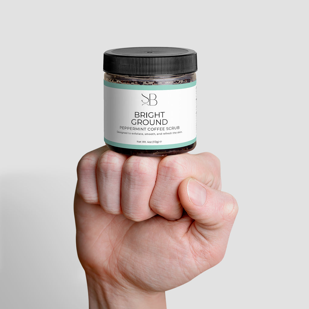Bright Ground Peppermint Coffee Scrub — Exfoliating Body Polish for Smooth, Glowing Skin