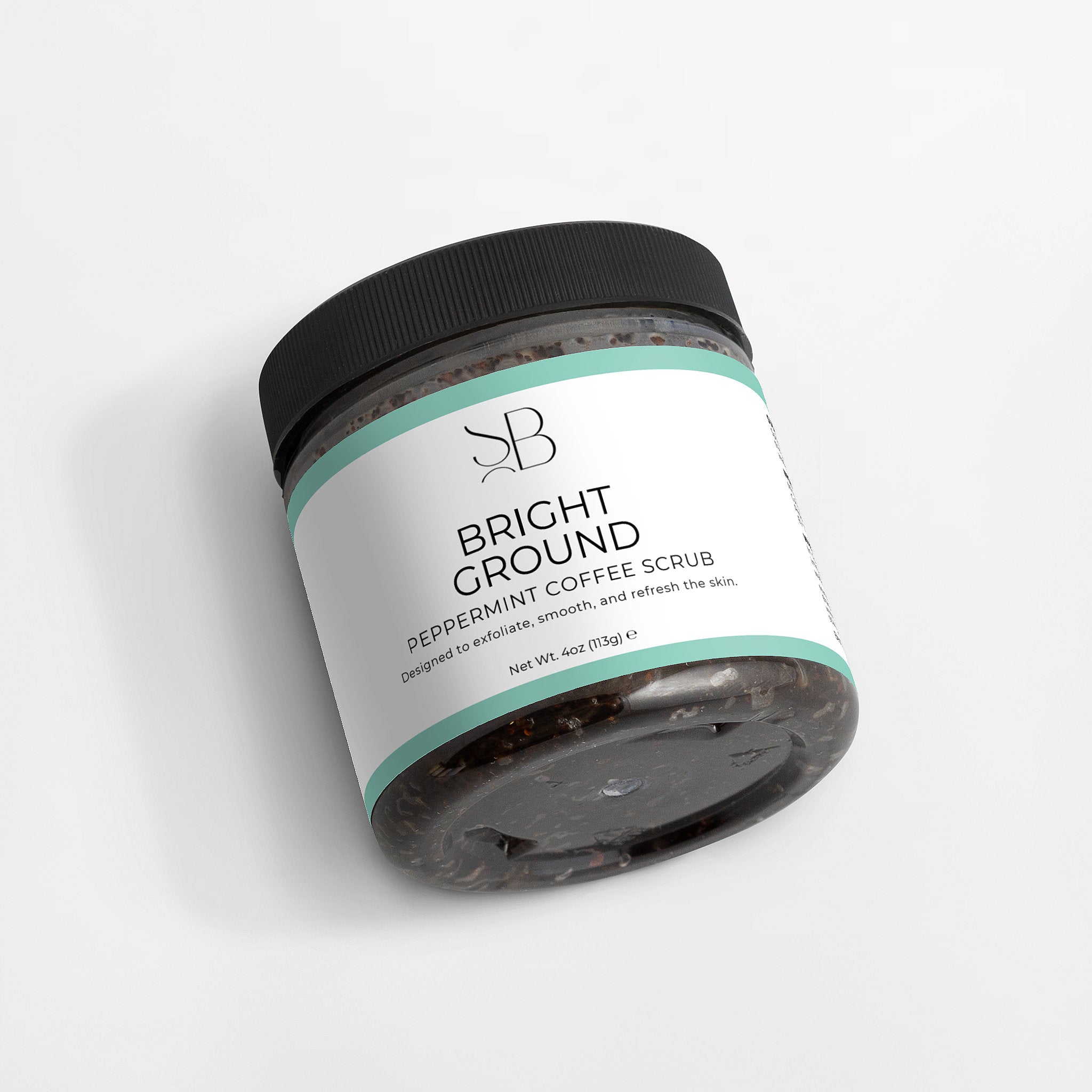 Bright Ground Peppermint Coffee Scrub — Exfoliating Body Polish for Smooth, Glowing Skin