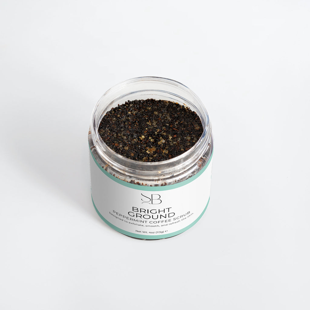 Bright Ground Peppermint Coffee Scrub — Exfoliating Body Polish for Smooth, Glowing Skin