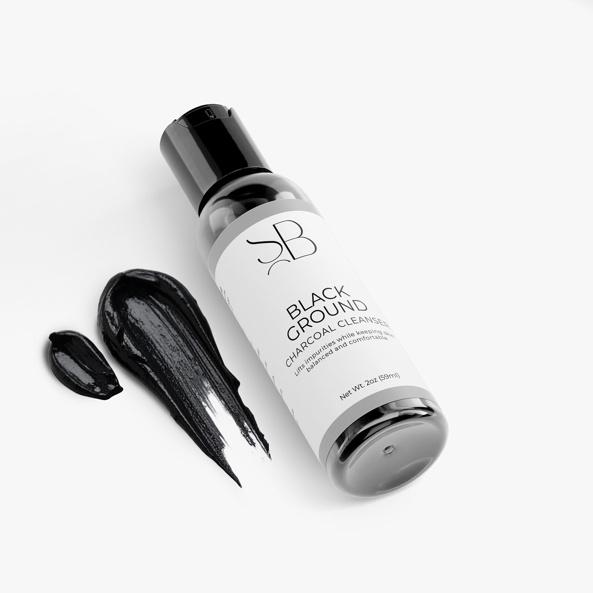 Black Ground Charcoal Facial Cleanser — Deep Clean Without Drying