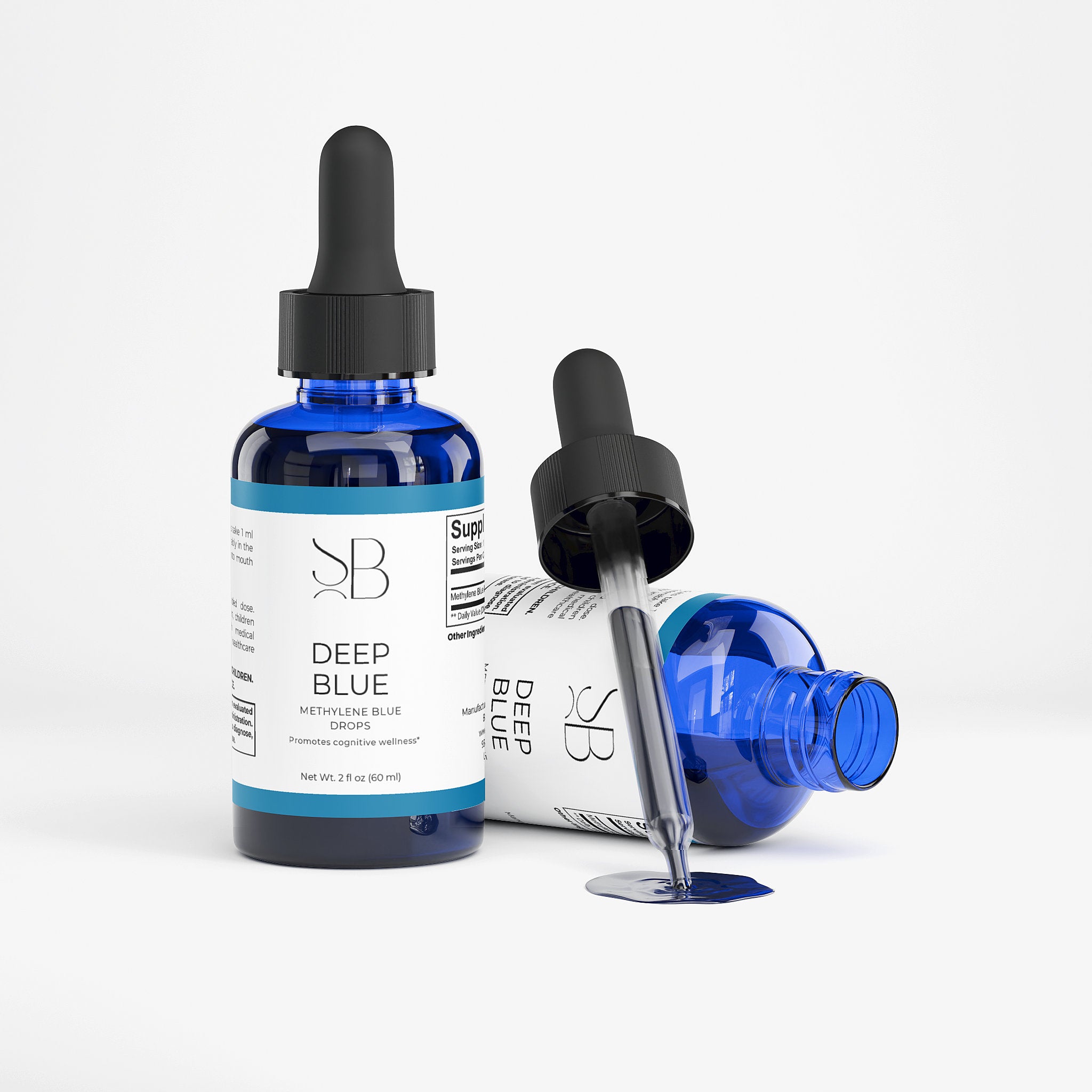 Deep Blue Methylene Blue — Cellular Energy + Cognitive Focus Drops