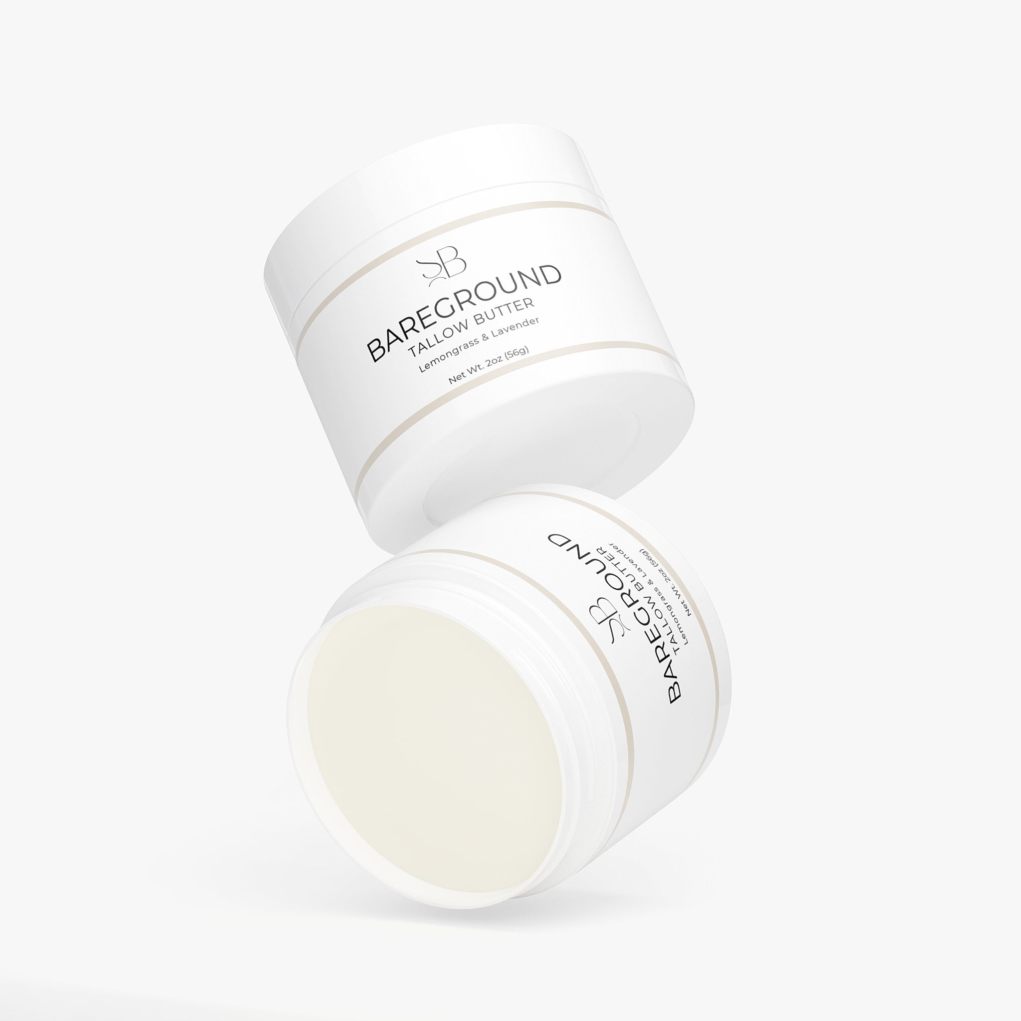 Bareground Tallow Cream — Lemongrass & Lavender | Deeply Moisturizing Grass-Fed Tallow Balm